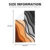 KENADVI Orange Grey Black Abstract Striped Kitchen Towels Set of 2,Decorative Mid Century Burnt Orange Waves Waffle Hand Towels for Kitchen Dish Towels,Absorbent Tea Towels with Hanging Loop 16"x26" view 3