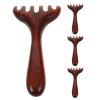 PERSELOSO 4pcs Gua Sha Scalp Massage Comb - Wooden Handheld Wooden Massager for Hair Care and Meridian - Guasha Scraping Comb for Neck and Face view 1