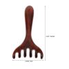 PERSELOSO 4pcs Gua Sha Scalp Massage Comb - Wooden Handheld Wooden Massager for Hair Care and Meridian - Guasha Scraping Comb for Neck and Face view 3