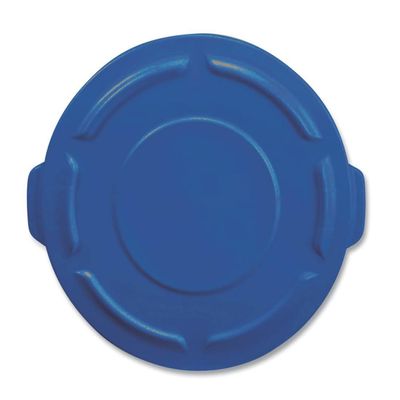 Blue Flat Top Trash Can Lid for 32 Gallon Containers AV47734