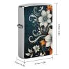 Novelty Boho Abstract Flowers Lighter Case Personalized Double-Sided Lighter Cover Metal Protector Reusable Graffiti Lighters Sleeve view 2
