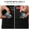 Novelty Boho Abstract Flowers Lighter Case Personalized Double-Sided Lighter Cover Metal Protector Reusable Graffiti Lighters Sleeve view 3