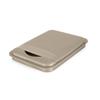 35 Qt. Plastic Flip-Top Waste Container Lid in Champagne FE14966 view 4