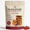 Black Sesame Cranberry Fig Pie, Fig and Walnut Two In One, No Additives Made With Fig, Cranberry & Walnut Only, Preservative-Free, Nutritious Fruit & Nut Treat, 250g/8.8oz (1PCS) view 1
