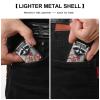 Floral Raccoon Lighter Case Personalized Double-Sided Lighter Cover Metal Protector Reusable Graffiti Lighters Sleeve view 3
