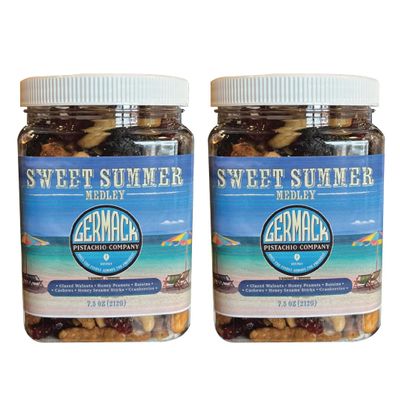 Germack Sweet Summer Medley Snack Mix (Set of 2, 7.5oz jars)