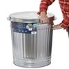 31 Gallon Galvanized Steel Trash Can Replacement Infinity Lid WA10077 view 2