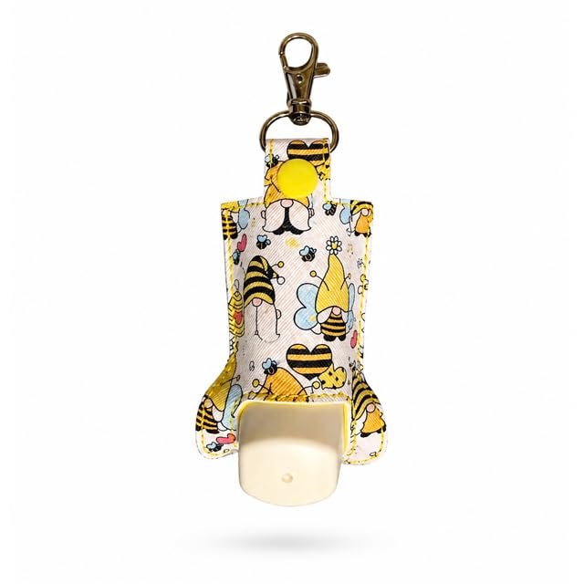 Bee Gnome Printed Inhaler Holder Key Fob