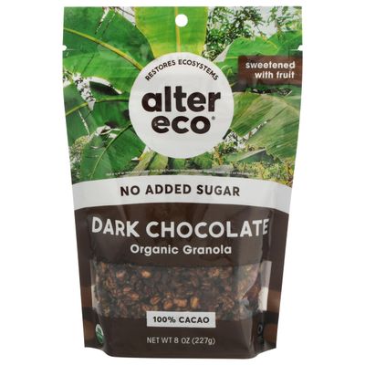Alter Eco, Organic Dark Chocolate Granola, 8 Ounce