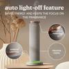 SereneScent Waterless Essential Oil Diffuser, Cordless Rechargeable Aromatherapy Diffuser for Home, Large Room Scent Machine, Timer, App Control, 6 LED Lights, No Water Needed, Grey view 3