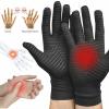 Ymiko Copper Infused Compression Gloves Full Finger Arthritis Relief Non Slip Silicone Gel Breathable Comfort Fit for Men Women Size M view 4