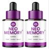(2 Pack) Neo Memory Drops, Official NeoMemory Liquid Supplement Dropppers with Premium Ingredients, Advanced Formula Support for Memory, Overall Health & Wellness Reviews (4oz/120ml) view 1