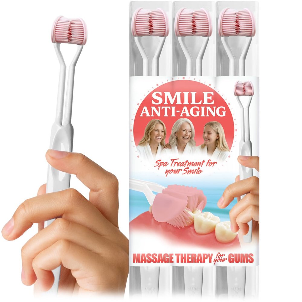 SMILE SAVER 360 Therapeutic Gum Massage for Bleeding Gums, Sensitivity, TMJ & Bruxism Smile Anti-Aging: Spa Treatment for Your Smile Vitality Ritual for Healthy Circulation & Radiant Recovery