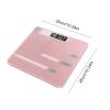 MENGKK Digital Bathroom Scales Bathroom Body Floor Scales Bath Scale Weighing Digital Weight LCD Display Glass Smart Electronic(Piano Black) view 4