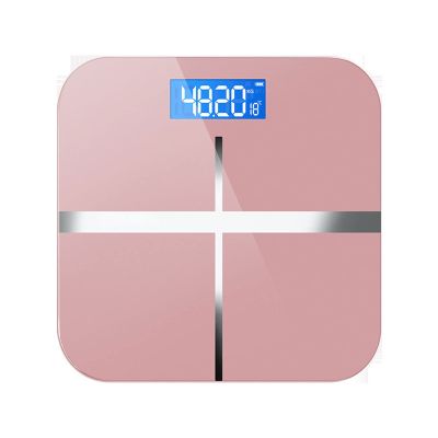 MENGKK Digital Bathroom Scales Bathroom Floor Body Scale Glass Smart Electronic Scales USB Charging LCD Display Weighing Home Digital Weight
