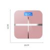 MENGKK Digital Bathroom Scales Bathroom Floor Body Scale Glass Smart Electronic Scales USB Charging LCD Display Weighing Home Digital Weight view 3
