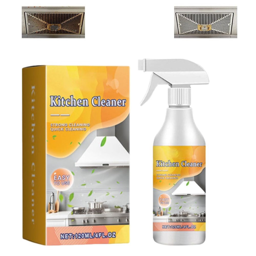 Effective Degreasing Spray for The Kitchen,Kitchen Spray Cleaner and Degreaser, Purpose Cleaning Spray for Kitchens,Ovens, and Appliances (1PCS)