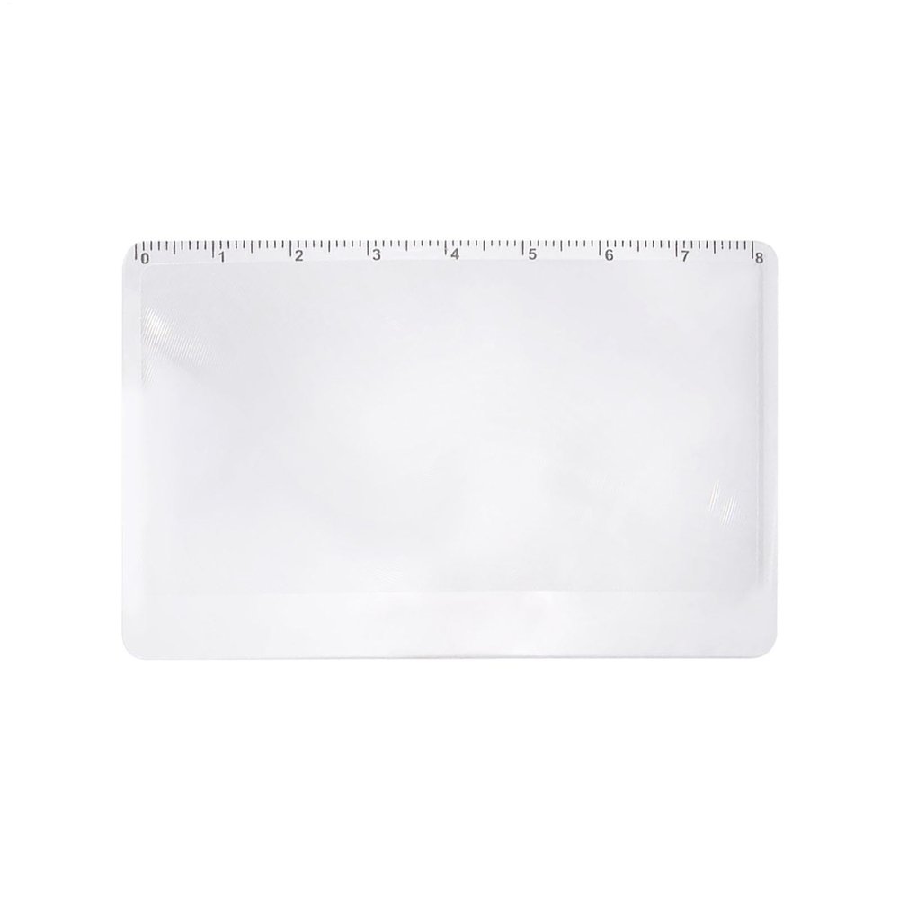 Wallet Magnifier Card - Sheet, 3X Magnifiers Mini Magnifying Glass, Credit Lens | Wallet Optic Thin Enlarger Pocket Loupe Reading Fire Starting Survival Tools Magnifying Card Lens for Purse