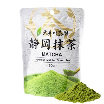 Matcha Green Tea Powder Authentic Japanese Shizuoka Matcha, Stone Ground, Ceremonial Style, 50g (1.76oz) | Perfect for Latte, Baking & Smoothies | SAKURACO