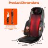Neck and Back Massager with Heat, 3D Shiatsus Massage Cushion, 2 Replaceable Heads (V Shaped/U Shaped), 2 Heat Levels, Remote Control with 3 Neck Intensities & 10-30 Min Timer view 3