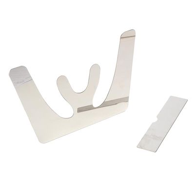 1 Set Occlusal Maxillary Casting Jaw Plane Dental Denture Materials Stainless Steel