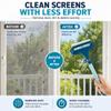2 in 1 Window Screen Cleaning Brush with Squeegee, Mesh Screen Cleaner Tool for Home, Detachable Window Screen Brush Cleaning Tool Value Set for Window Mesh and Glass Cleaning (Blue, 2pcs) view 3