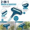 2 in 1 Window Screen Cleaning Brush with Squeegee, Mesh Screen Cleaner Tool for Home, Detachable Window Screen Brush Cleaning Tool Value Set for Window Mesh and Glass Cleaning (Blue, 2pcs) view 4