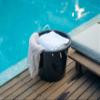 17 Gallon Black Plastic Storage Tub with Rope Handles, Multi-Purpose Utility Bucket view 4
