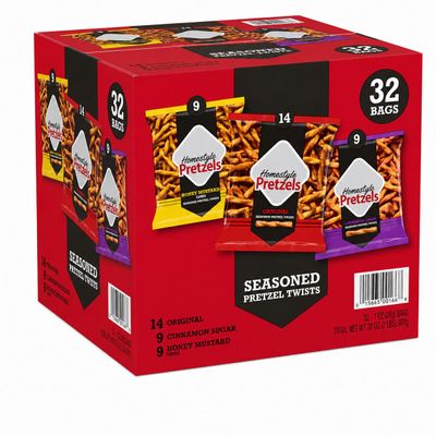 Pretzel Twist (Variety) 32 pack Individual 1oz Snack Bags, Baked Crunchy Snacks, No Artificial Flavors - Wholesome, Crunchy, Healthy Snacks for everyone.