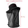 Reberomantique Men Women Mosquito Head Net Hat Safari Sun Hat with Veil Mesh for Insect, Fly and Bug Protection Black view 3