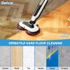 4 Pack Steam and Scrub Mop Replacement Brushes & Pads for Shark S7000 S7201 S8001 S8201 Series (2 Bristle Brushes+2 Mop Pads), Heavy Duty Scrub & Daily Clean Kit, Scratch-free Washable Reusable view 4