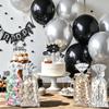 50 Pack Silver Cellophane Treat Bags - 5.1 x 10.6 Inch Clear Candy Bags with 60 Silver Ties, Plastic Goodie Bags for Wedding, 25th Anniversary, Modern Party Favors & Luxury Boutique Gift Packaging view 4