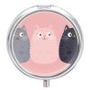 Lovely Cats Metal Round Pill Box, 3 Compartment Travel Organizer, Portable Pill Container with Secure Latch, 2 Inch Circular Vitamin Caddy for Pills and Vitamins, Gift for Him Her Elderly view 1