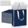 Addblu 28 Pack Bulk Luxury Gift Bags with Handles & 28 Tissue Papers view 1