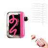 Automatic Pop-Up Portable Floss Pick Dispenser Refillable Travel Storage Case Compact Oral Care Organizer Box for Home Restaurant Workplace Pocket Use view 1