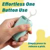 Automatic Pop-Up Portable Floss Pick Dispenser Refillable Travel Storage Case Compact Oral Care Organizer Box for Home Restaurant Workplace Pocket Use view 3