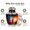 Fashionzaadi Jesus Urn - Religious Memorial Urn for Human Ashes Burial - Combo 3 - Large with 3 Inch Pack of 4 - Sunrise Cremation Urns for Adult Ash - Funeral Decorative Ashes - Burial Urns for Ash view 4