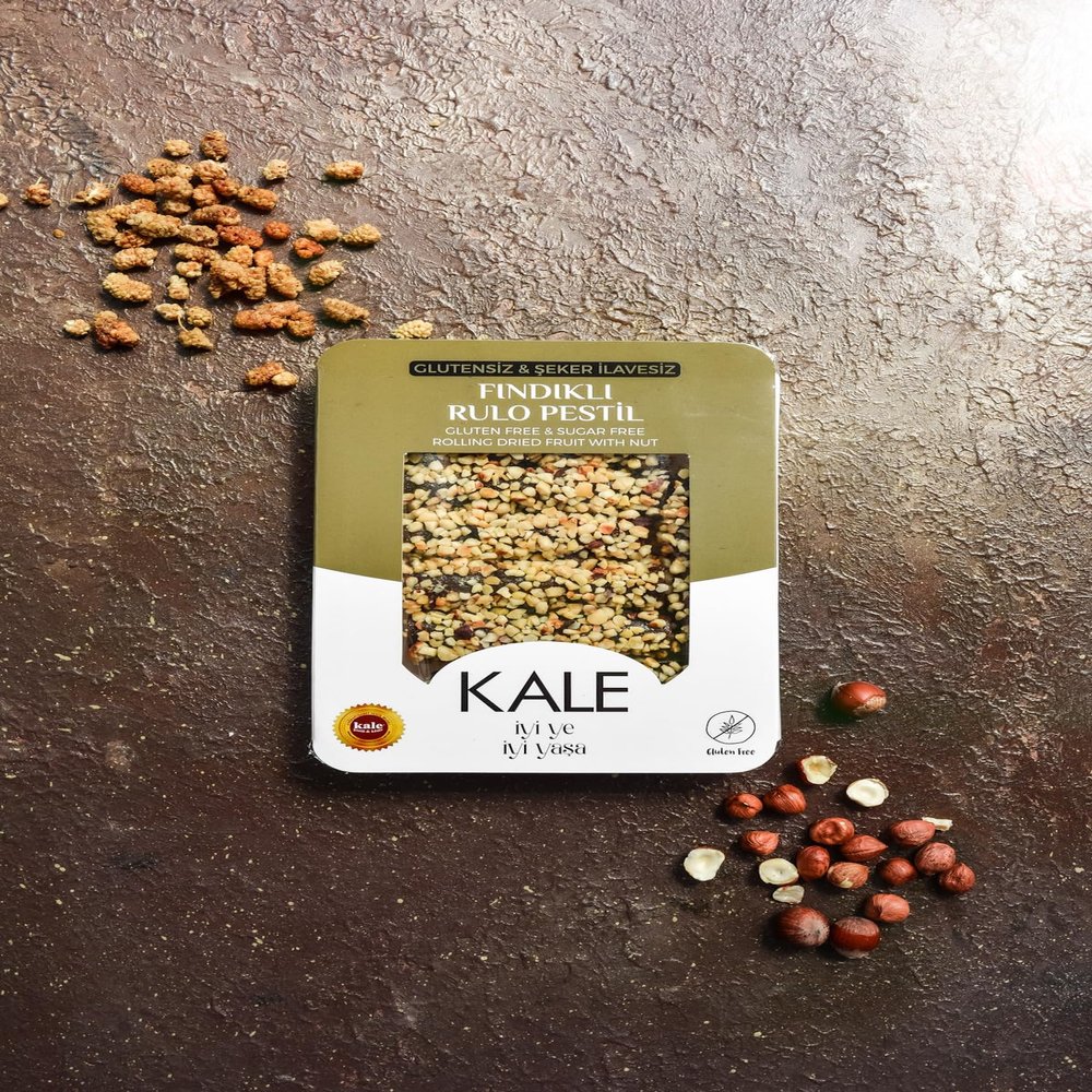 Gluten-Free Sugar-Free Buckwheat & Hazelnut Roll Pestil 230g | Turkish Fruit Leather Snack