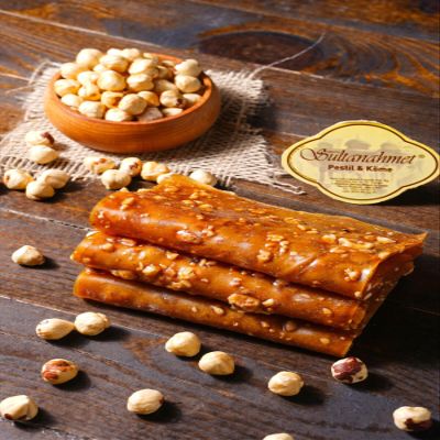 Hazelnut Mulberry Fruit Leather 17.6 oz - Traditional Turkish Pestil, Energy Snack