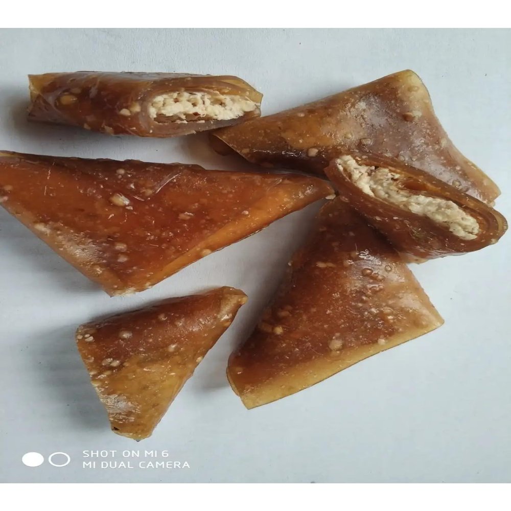 Fruit Leather Roll 1kg Traditional Turkish Gmhane Muska Sweet Specialty Made with Grapes and Nuts