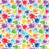 Rainbow Paint Splash Pattern On Edible Image Chocolate Transfer Sheet. Apply To Your Custom Chocolate Treats view 1