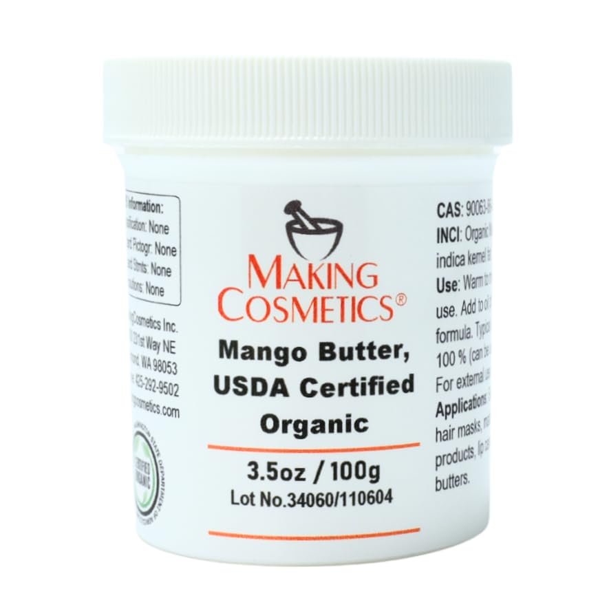 MakingCosmetics Mango Butter, USDA Certified Organic - 3.5oz / 100g