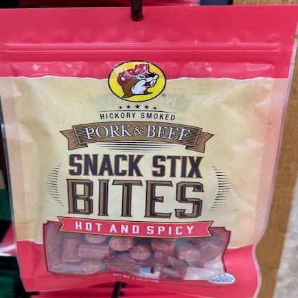 Buc-ee's Snack Stix Bites - Hot and Spicy Flavor, 4 oz