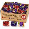 Fruit Jam individual pack| Jelly Variety Pack | Single Serve Jam Cups | Strawberry, Grape and Mixed Fruit Jelly | Individual Packets for Toast, Bagels, Breakfast, Lunchboxes, Hotels, Catering and To Go Orders (150 Count) view 1