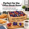 Fruit Jam individual pack| Jelly Variety Pack | Single Serve Jam Cups | Strawberry, Grape and Mixed Fruit Jelly | Individual Packets for Toast, Bagels, Breakfast, Lunchboxes, Hotels, Catering and To Go Orders (150 Count) view 4
