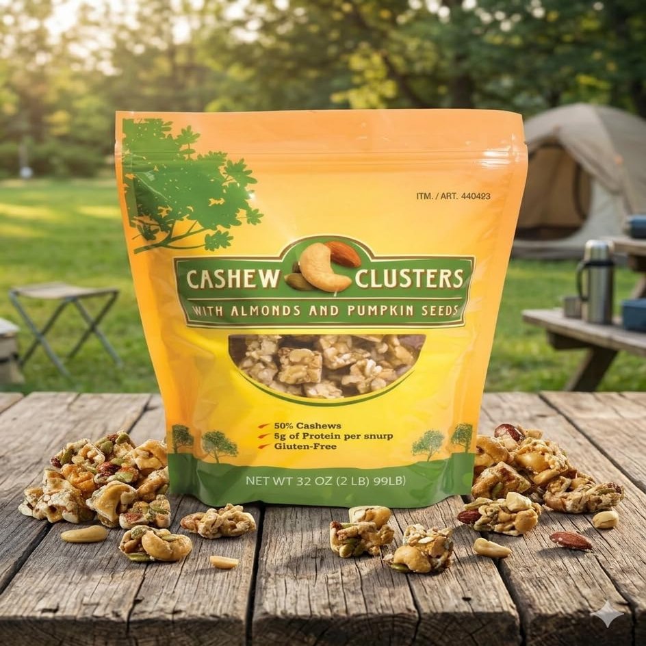 Signature Cashew Clusters with Almonds & Pumpkin Seeds, 50% Cashews, Gluten-Free, Net Weight 32 Ounce