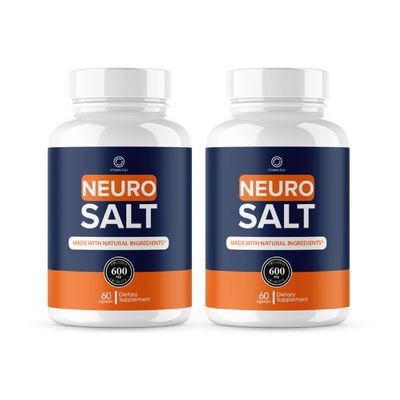 (2 Pack) Neuro Salt Advanced Support Capsules, Official NeuroSalt Maximum Strength Pills with Natural Ingredients for Metabolic Health & Daily Vitality, Premium Multivitamin Formula (120 Capsules)