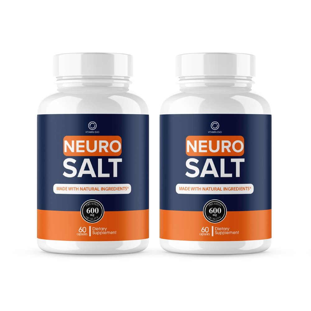 (2 Pack) Neuro Salt Advanced Support Capsules, Official NeuroSalt Maximum Strength Pills with Natural Ingredients for Metabolic Health & Daily Vitality, Premium Multivitamin Formula (120 Capsules)