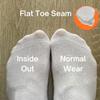 YARMIS Cotton Diabetic Dress Socks Thin, White Diabetic Socks for Men Size 13-15 Non-Binding Top 4 Pairs Crew XL view 3