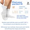 YARMIS Cotton Diabetic Dress Socks Thin, White Diabetic Socks for Men Size 13-15 Non-Binding Top 4 Pairs Crew XL view 4